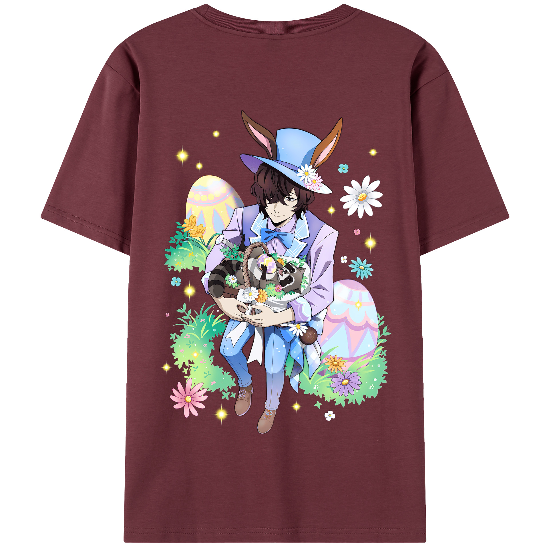 （画像用） 文豪ストレイドッグス Bungo Stray Dogs 綿100％半袖Tシャツ（背面プリント）
